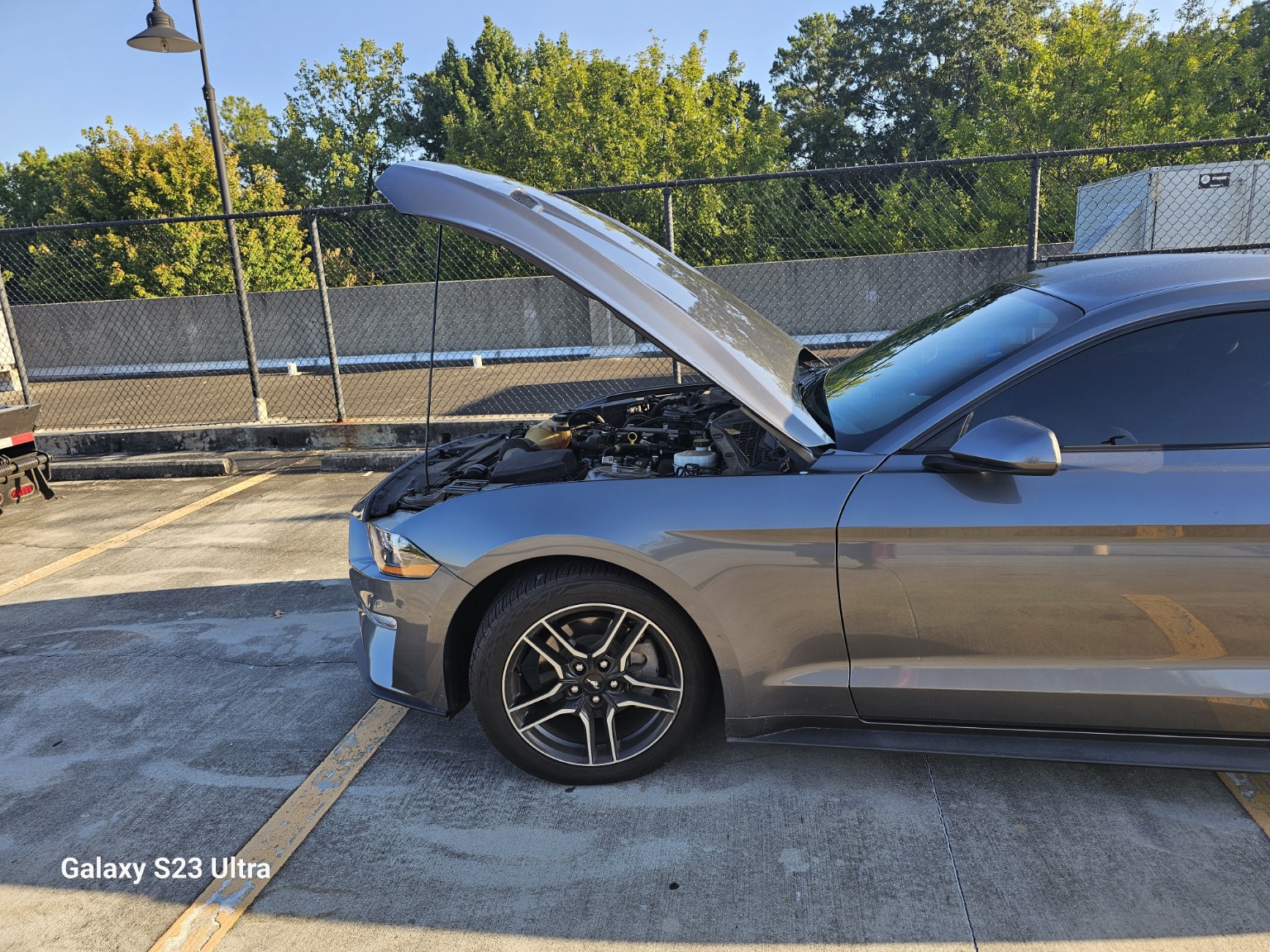 PubJump mobile jump-start service vehicle with its hood open