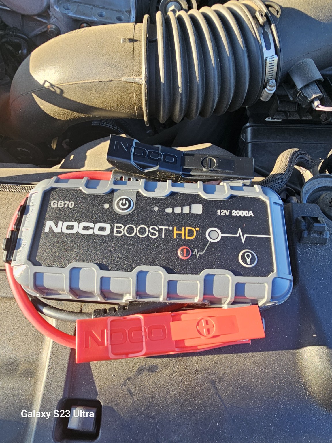 NOCO GB70 2000-amp portable jump starter used by PubJump